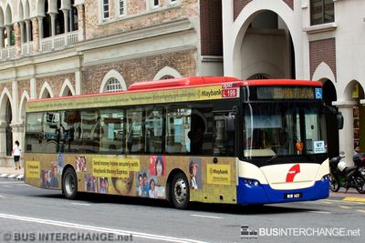 Bus U7 - RapidKL King Long XMQ6121G (WUW1421)