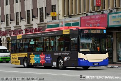 Bus U2A - RapidKL King Long XMQ6121G (WVC3917)