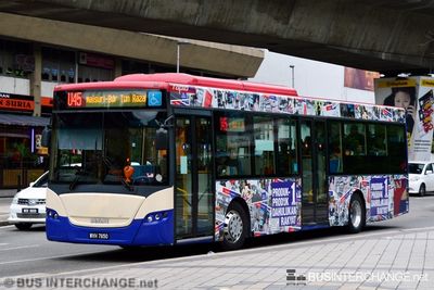 Bus U45 - RapidKL MAN 18.280 HOCL-NL (A84) (WVH7650)