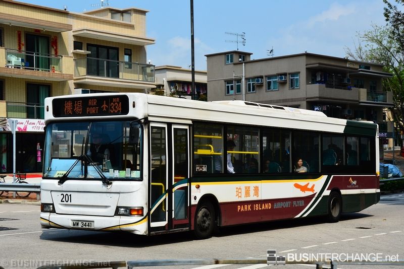 Bus NR334 - Park Island Transport Dennis Dart (MW3441)