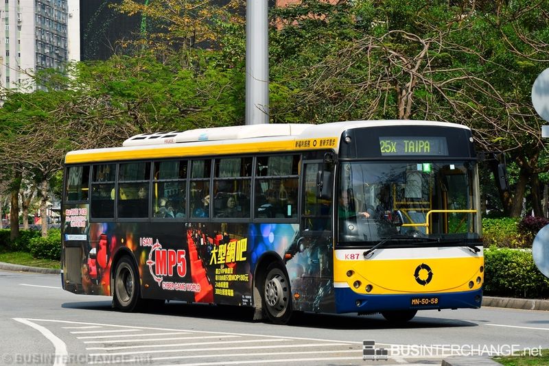 Bus 25X - Transmac King Long KLQ6930G (MN-50-58)