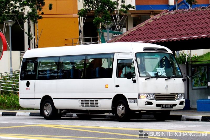 Bus 568 - Private Operator Golden Dragon XML6701J (PC1092Y)