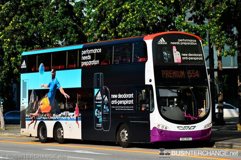 Bus 554 - SBS Transit Volvo B9TL (SBS3116G)