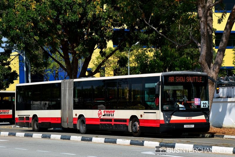 Bus Airshow Shuttle 2014 - SMRT Buses Mercedes-Benz O405G (TIB1055T)