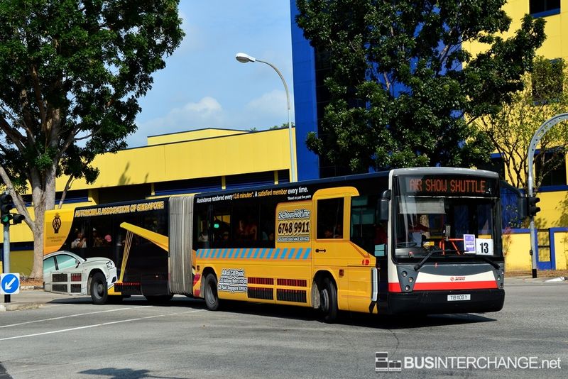 Bus Airshow Shuttle 2014 - SMRT Buses Mercedes-Benz O405G (TIB1109Y)