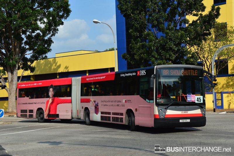 Bus Airshow Shuttle 2014 - SMRT Buses Mercedes-Benz O405G (TIB1113J)