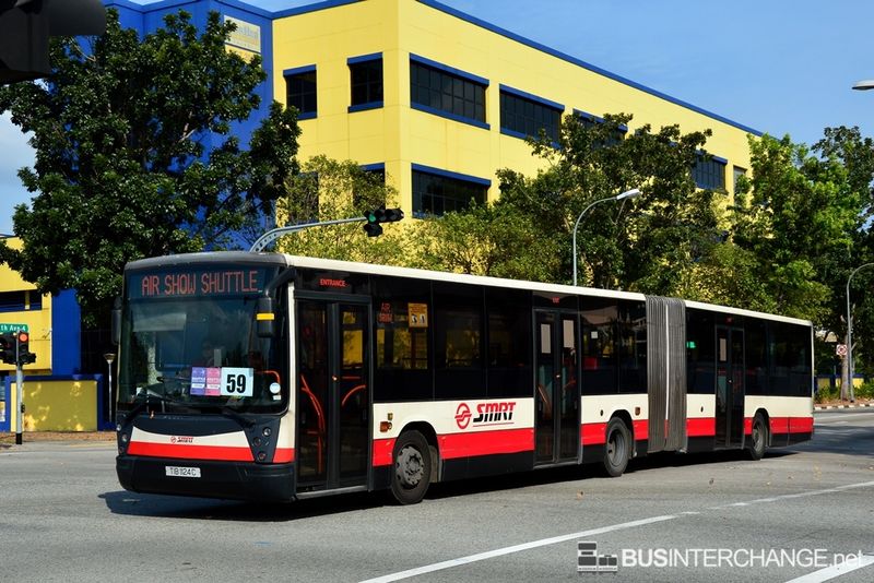 Bus Airshow Shuttle 2014 - SMRT Buses Mercedes-Benz O405G (TIB1124C)