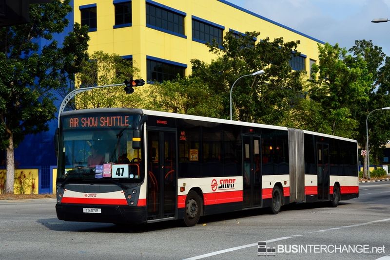 Bus Airshow Shuttle 2014 - SMRT Buses Mercedes-Benz O405G (TIB1171R)