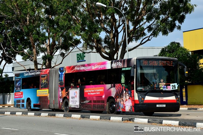 Bus Airshow Shuttle 2014 - SMRT Buses Mercedes-Benz O405G (TIB1215Z)