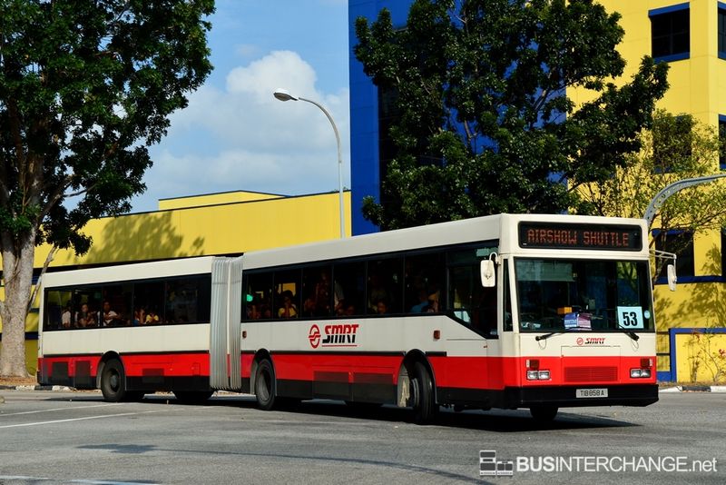 Bus Airshow Shuttle 2014 - SMRT Buses Mercedes-Benz O405G (TIB858A)