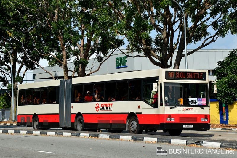 Bus Airshow Shuttle 2014 - SMRT Buses Mercedes-Benz O405G (TIB886T)