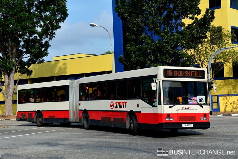 Bus Airshow Shuttle 2014 - SMRT Buses Mercedes-Benz O405G (TIB889K)
