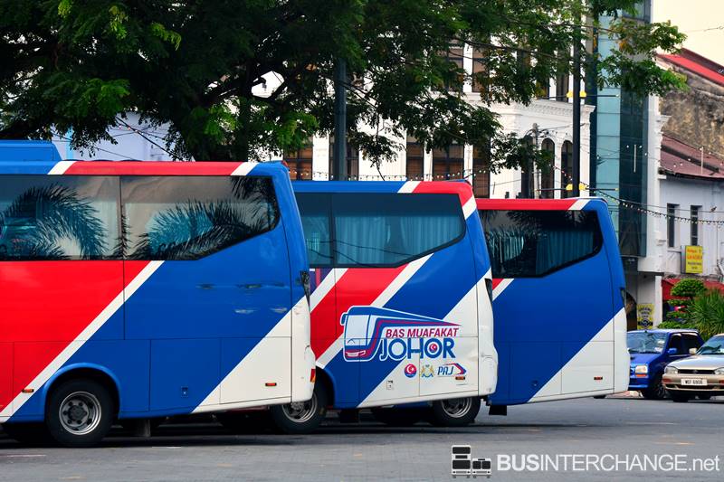 File Photo: Bas Muafakat Johor buses at Terminal Maharani Muar.