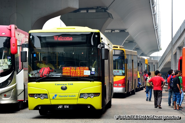 FILE PHOTO: Johor Bahru buses at JB Sentral Terminal.