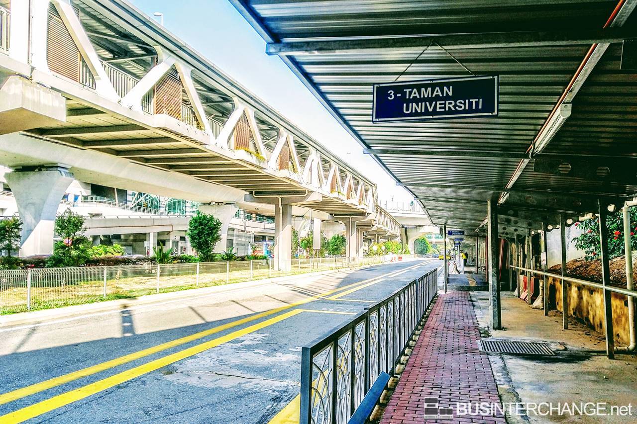 Bus boarding area along Jalan Jim Quee (Opposite JB Sentral Terminal).