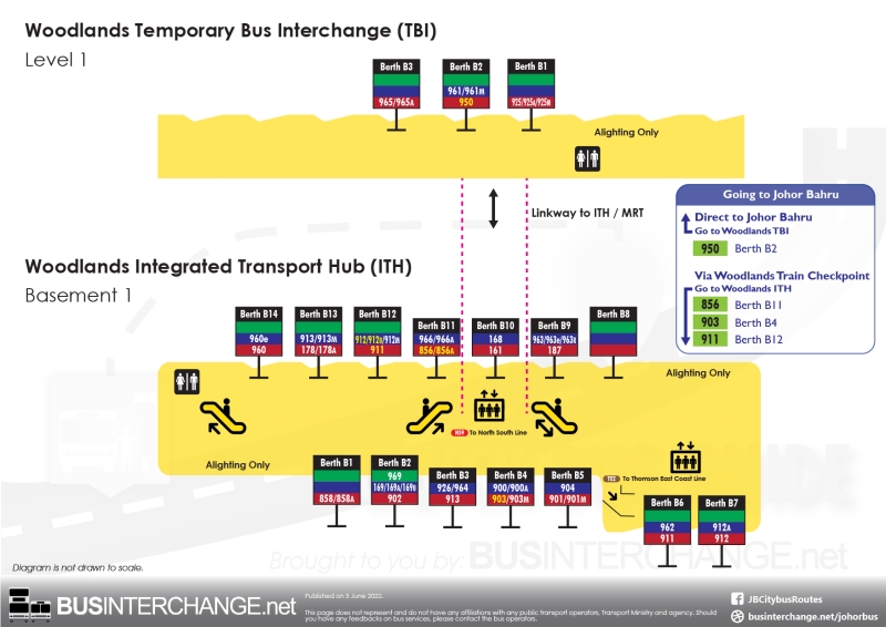 Woodlands Temporary Bus Interchange and Woodlands Integrated Transport Hub Layout