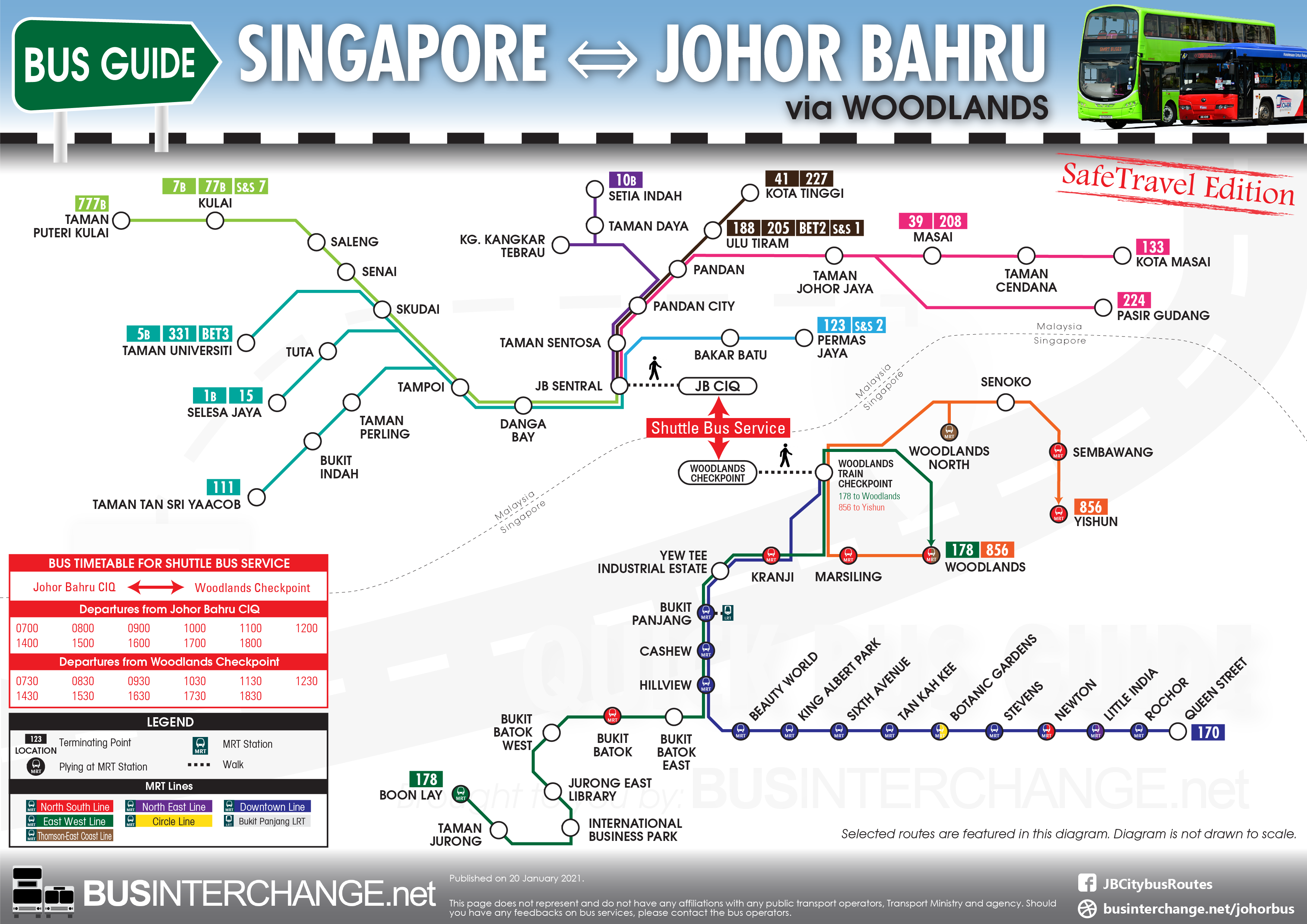 travel singapore to johor bahru