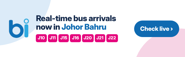 Live Arrival Times Available in Johor Bahru