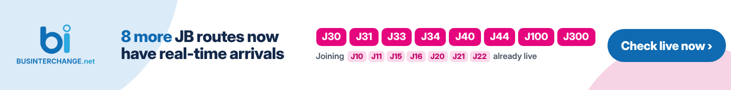 Live Arrival Times Available in Johor Bahru