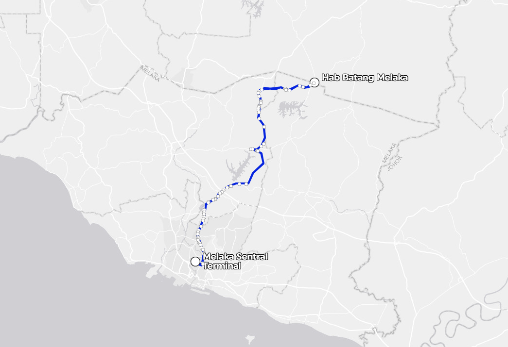 BAS.MY Melaka M31: Melaka Sentral - Batang Melaka | Bus Service ...